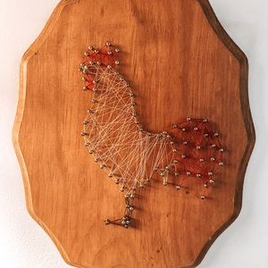 Handmade Rooster Wall Hanging